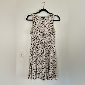 White Leopard Print Dress